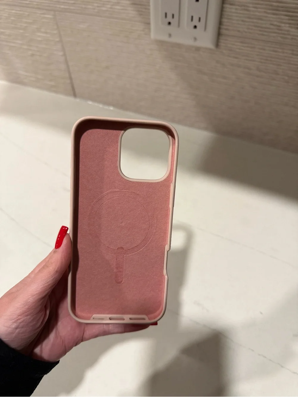 iPhone 16 Pro Max smooth matte pastel pink phone case